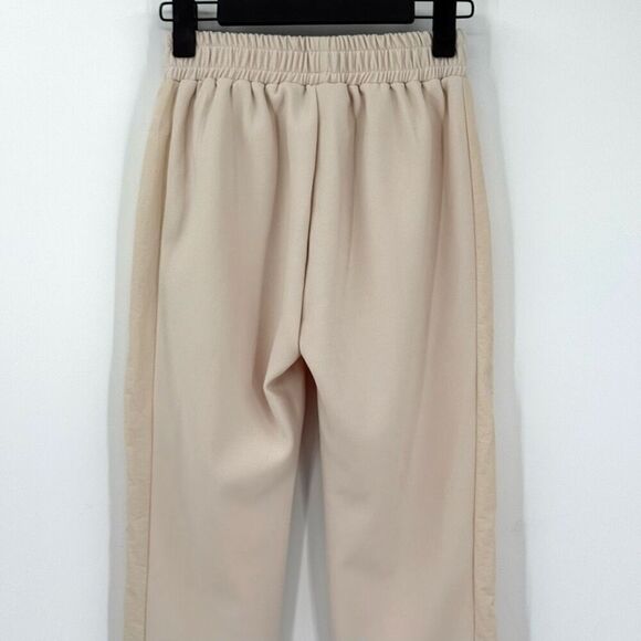 Joh Katie Crepe Knit Pant Elastic Waist Pockets Women XS Beige Relaxed 33071-K - Picture 10 of 12